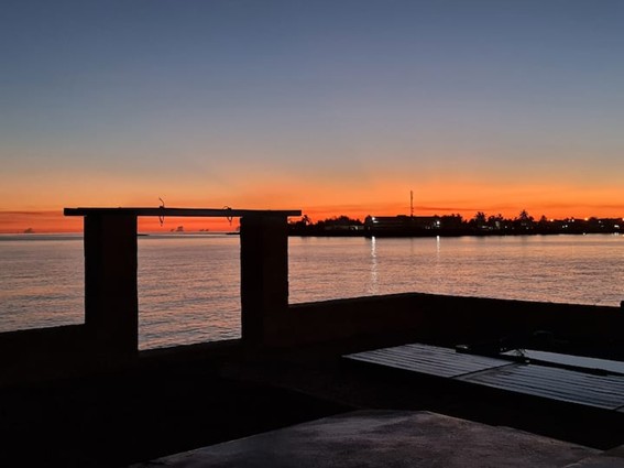 Amanecer visto desde la terraza de Casa Bocama